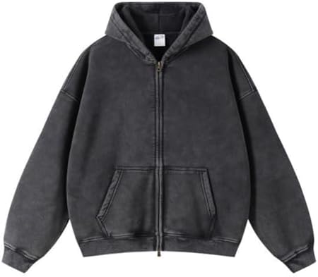 Amazon.com: Womens and Mens Zip Up Hoodies Vintage Acid Wash